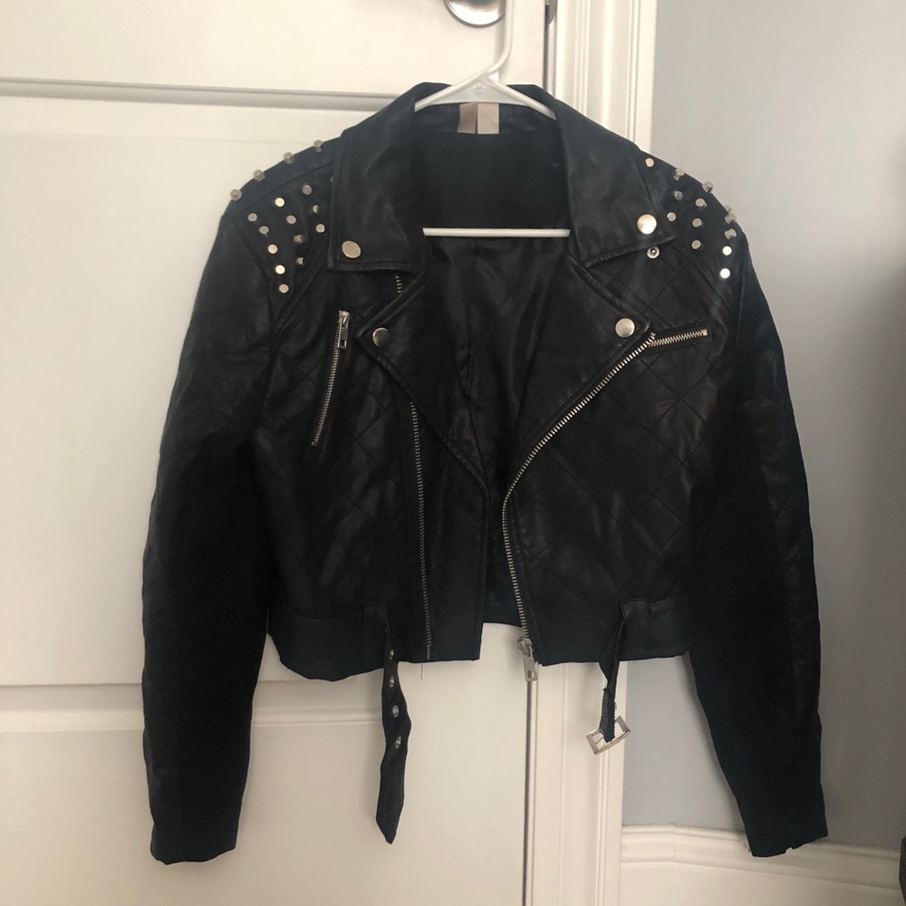 Vintage Studded Leather Jacket